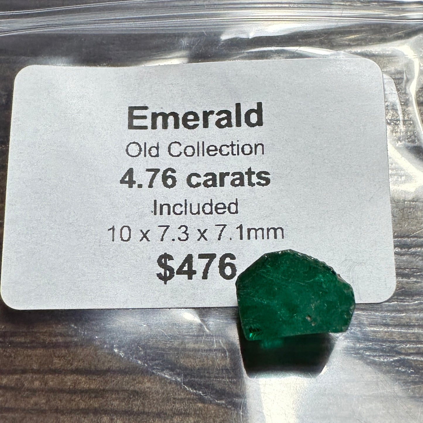 4.76ct EMERALD Facet Rough