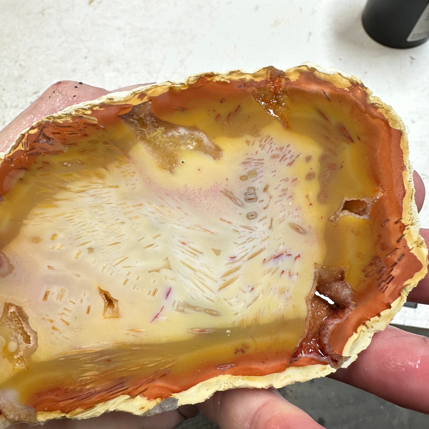 TUBE AGATE Slab - 166 grams