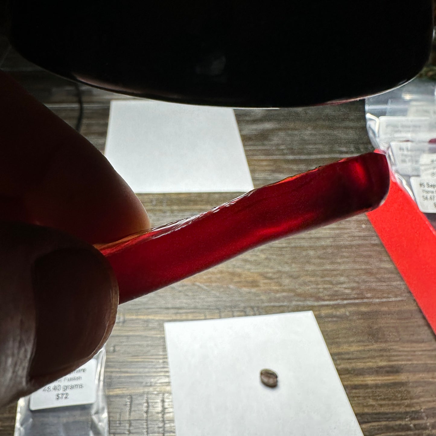 #55 FLAME FUSION LAB SAPPHIRE Facet Rough 48.40g