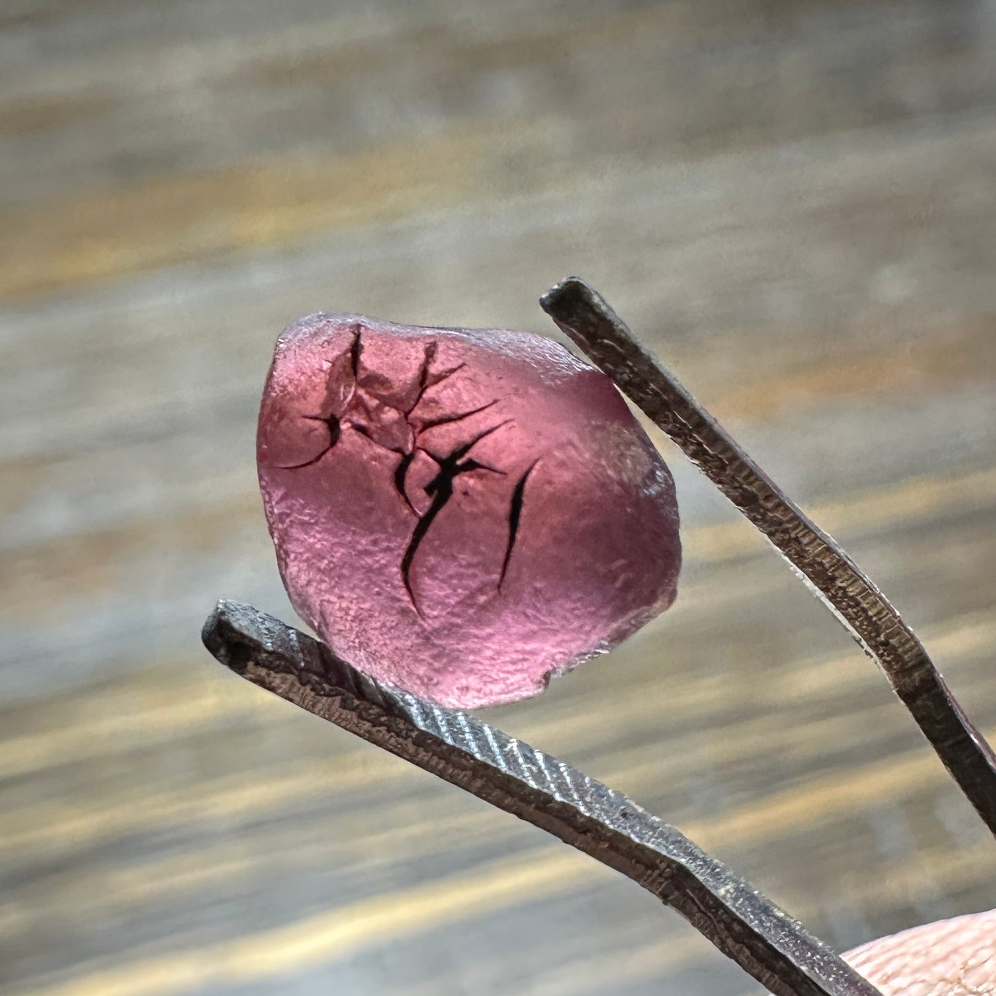 3.97ct MALAYA GARNET Facet Rough