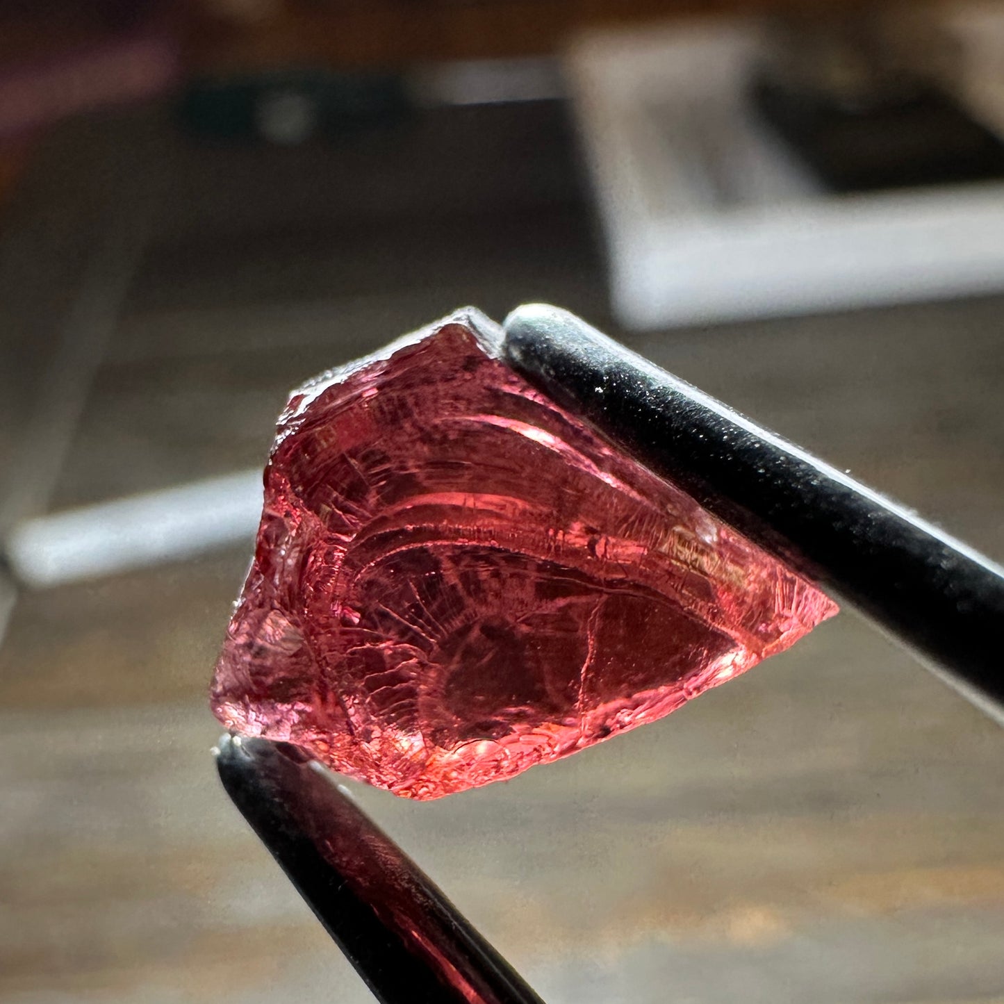 PYROPE GARNET 2pcs., 2.93g Facet Rough Parcel
