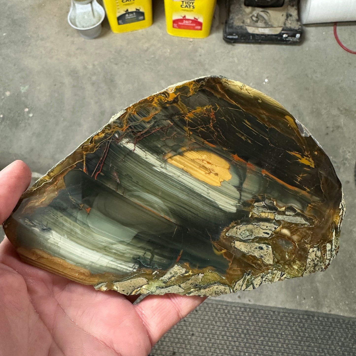 BLUE MOUNTAIN JASPER Polished Specimen Slab - 252 grams