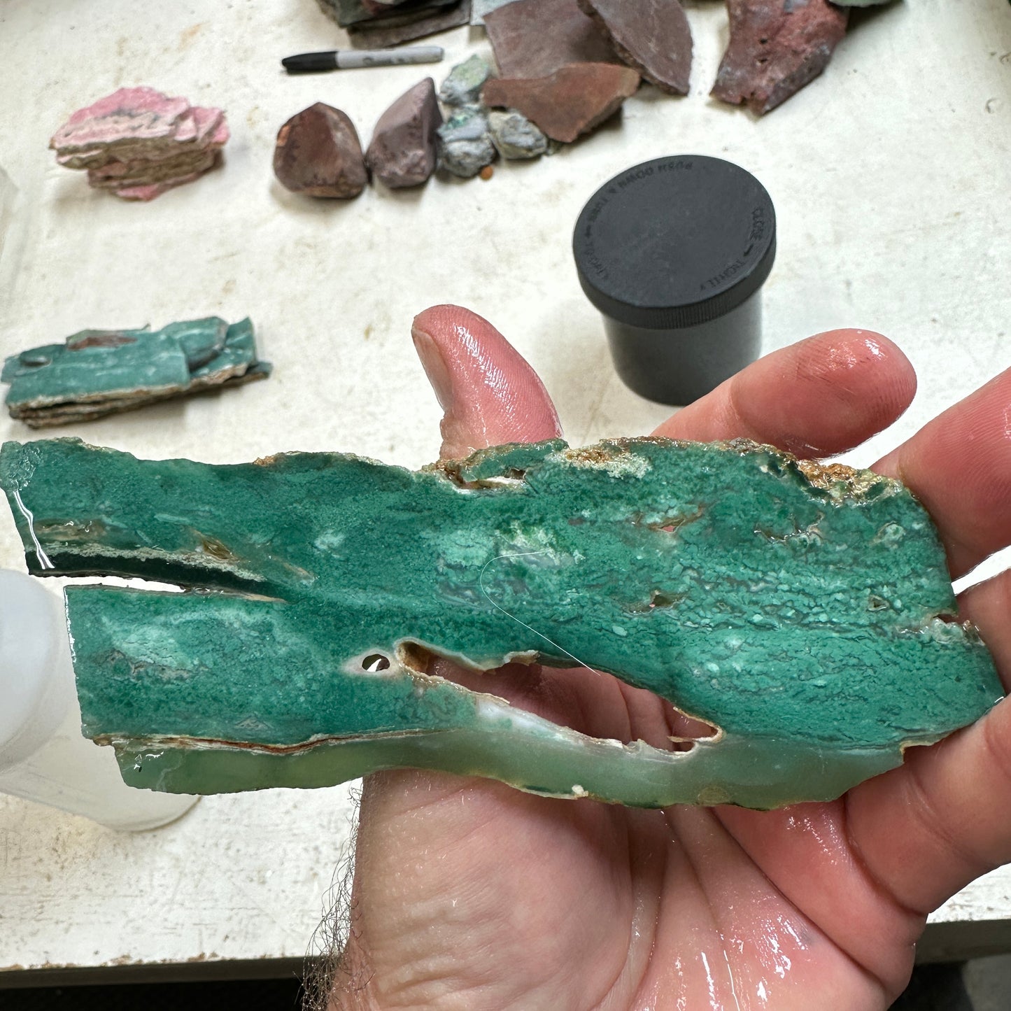 CHROME CHALCEDONY Slab - 90 grams