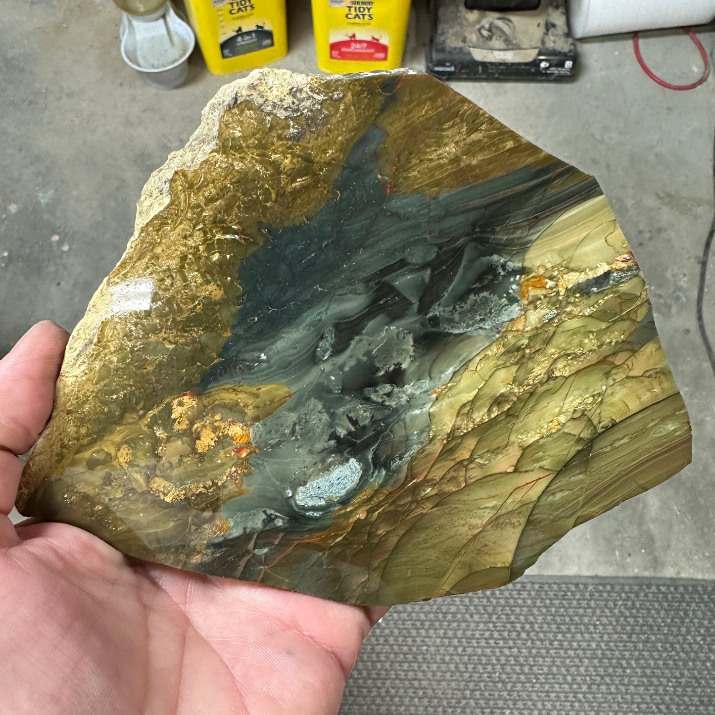 BLUE MOUNTAIN JASPER Polished Specimen Slab - 312 grams