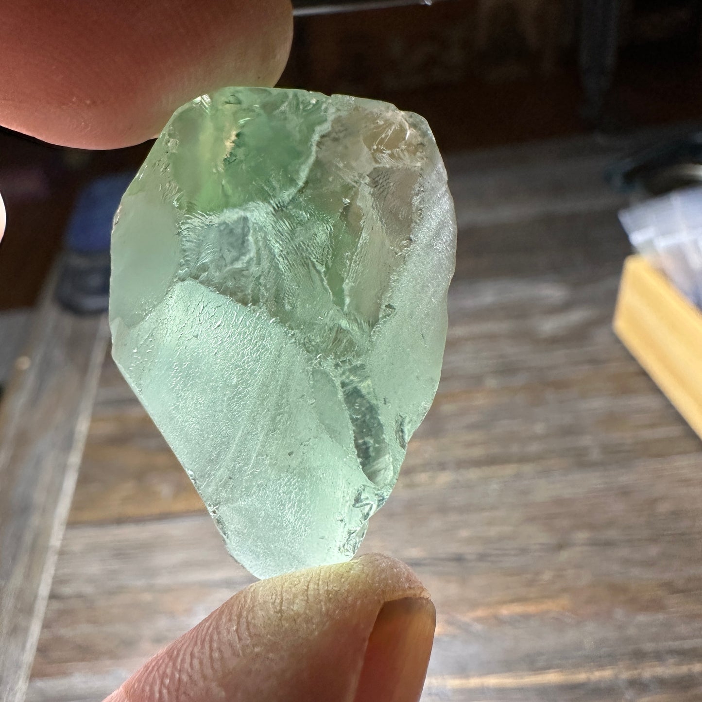 132.5ct PRASIOLITE QUARTZ Facet Rough