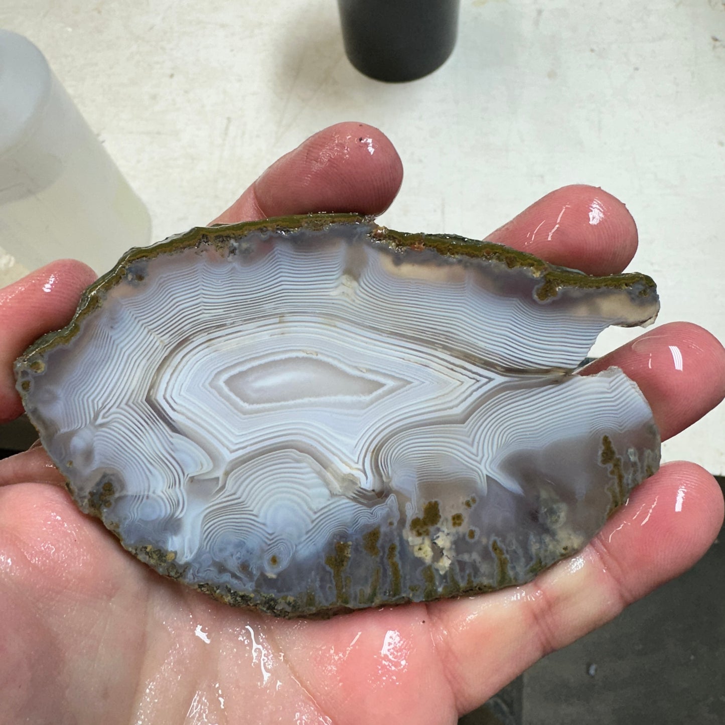 MOROCCAN SHADOW AGATE Slab - 106 grams