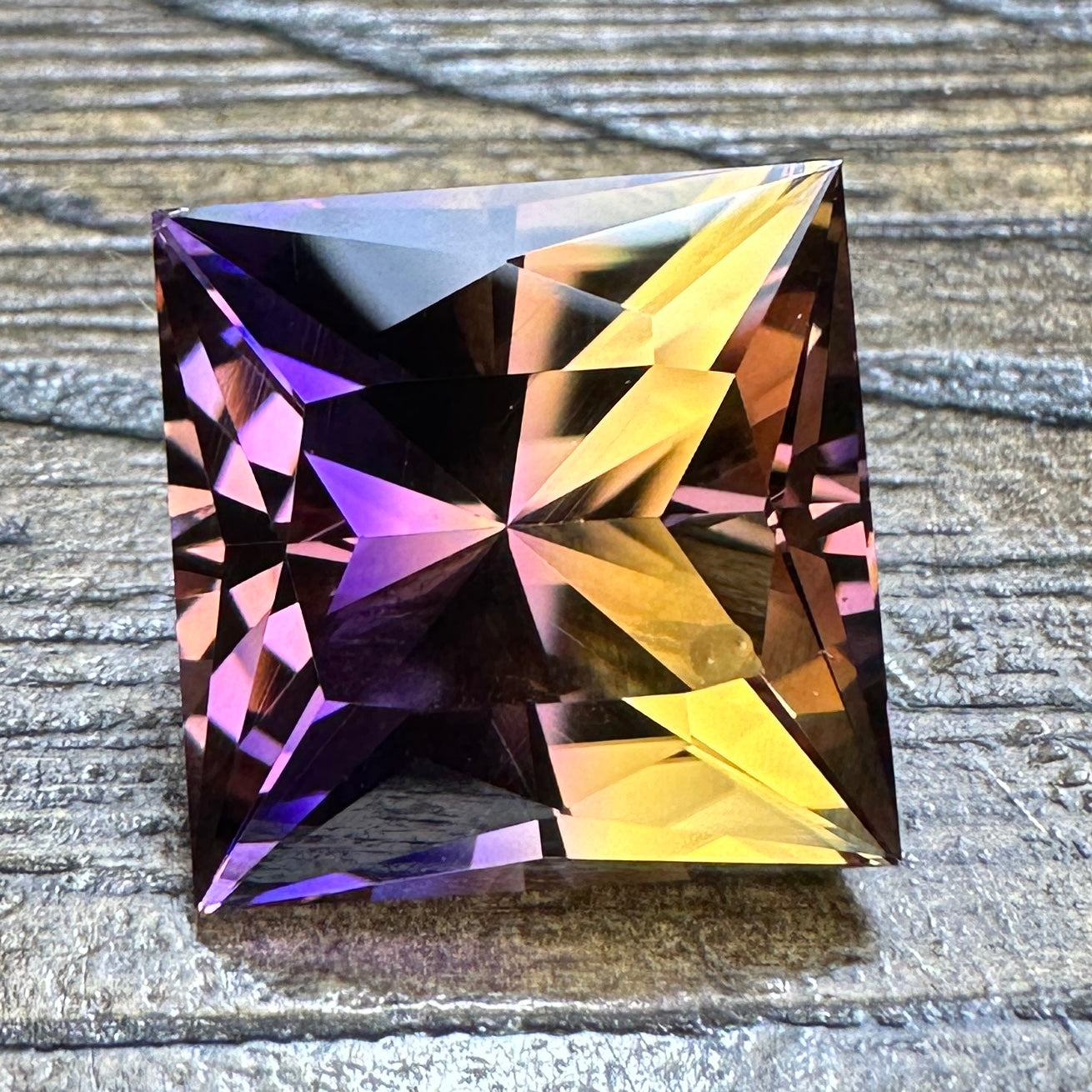 'Ametrine1' Square Cut Faceting Design