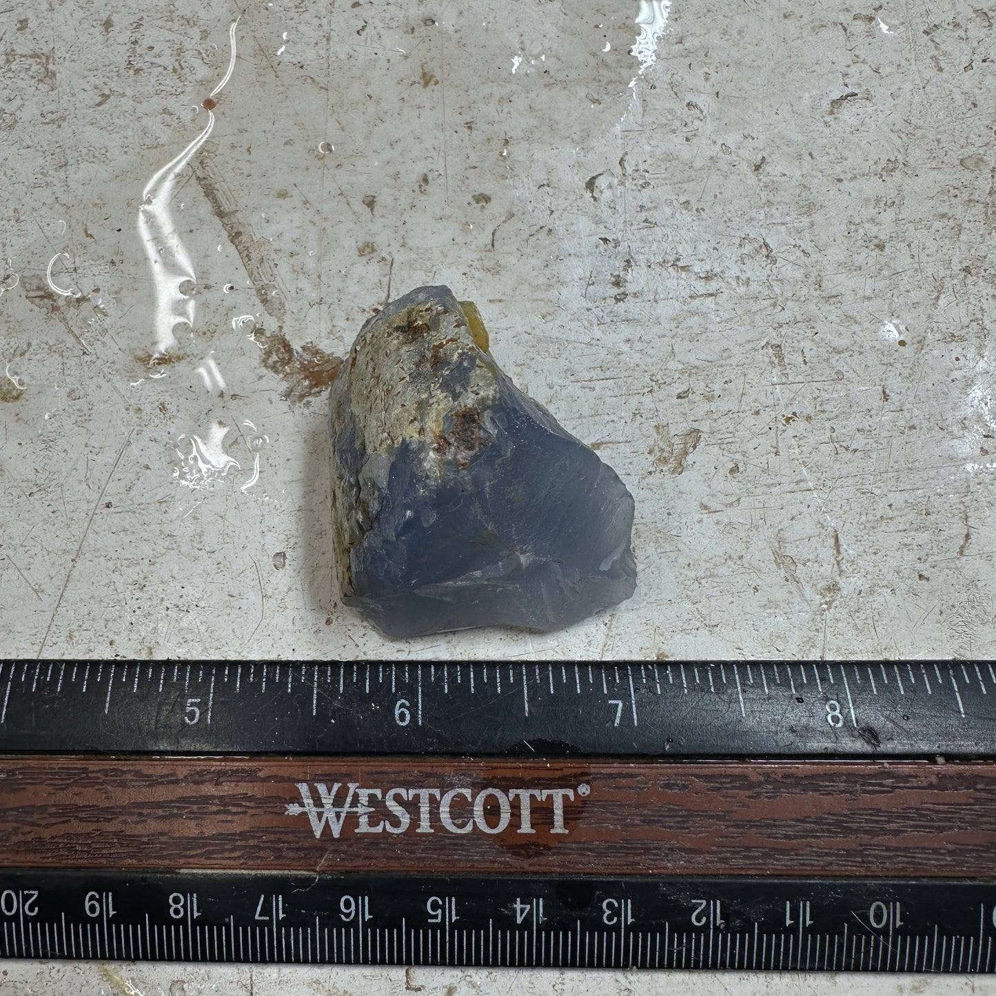 Ethiopian BLUE AGATE Rough - 39.6 grams