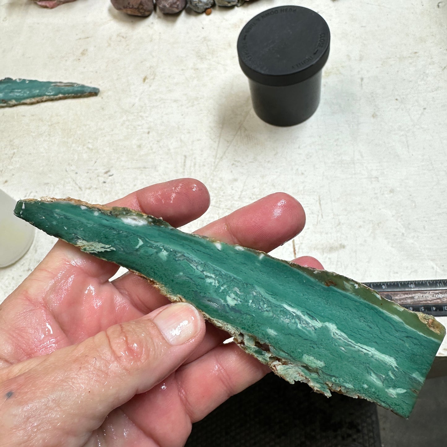 CHROME CHALCEDONY Slab - 81 grams