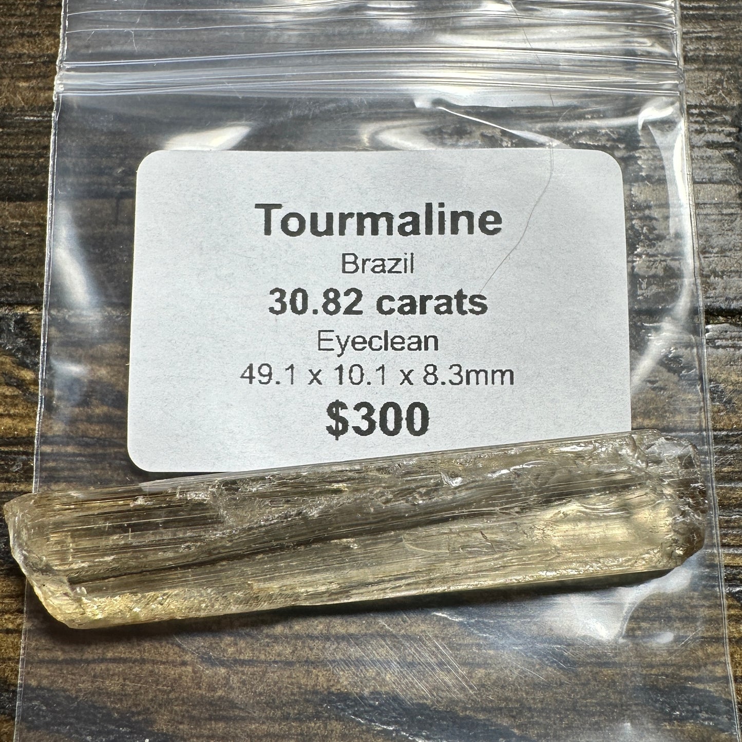 30.82ct Brazilian TOURMALINE Facet Rough