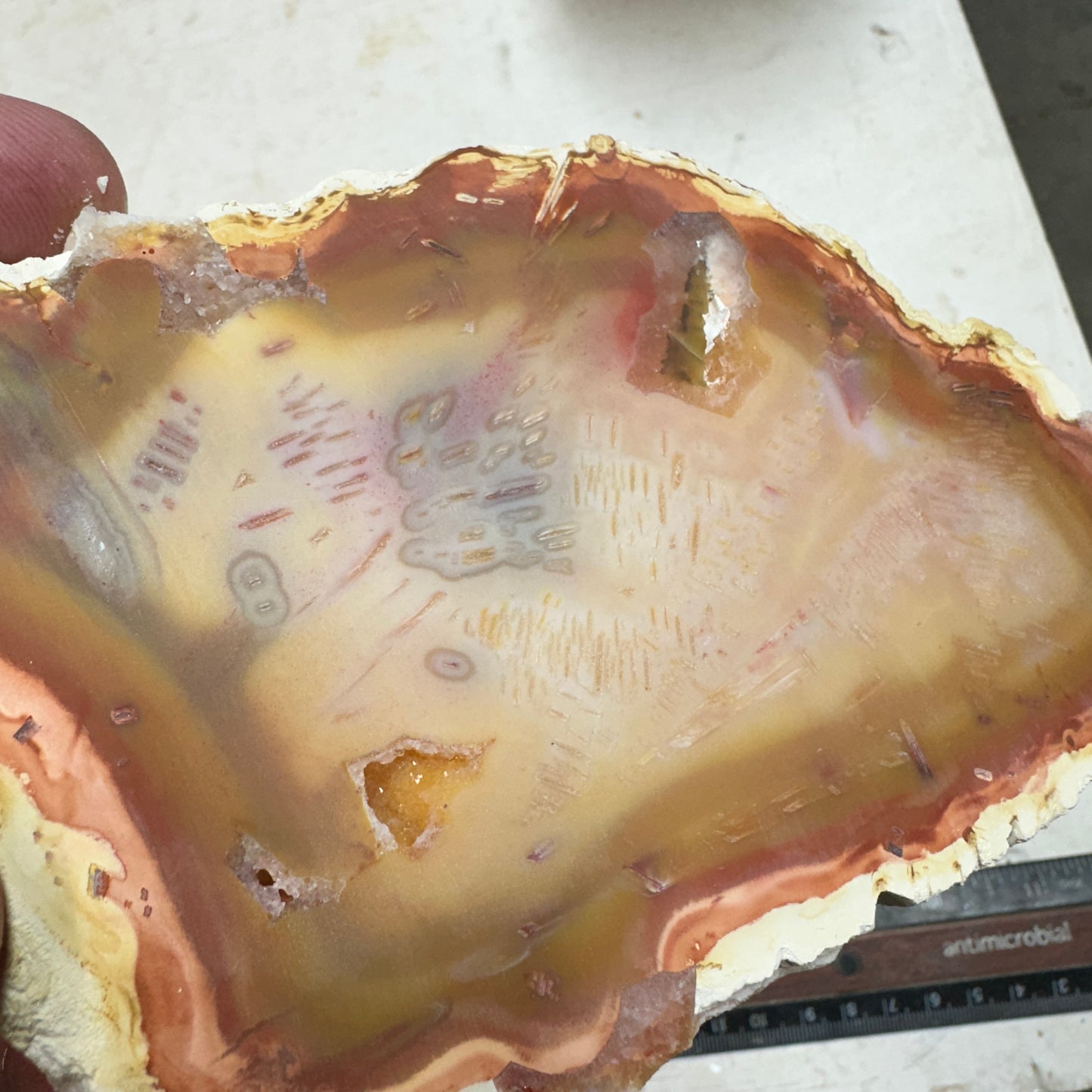 TUBE AGATE Slab - 156 grams