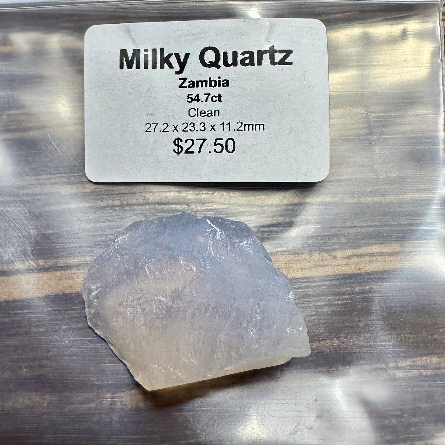 54.7ct MILKY QUARTZ Facet Rough