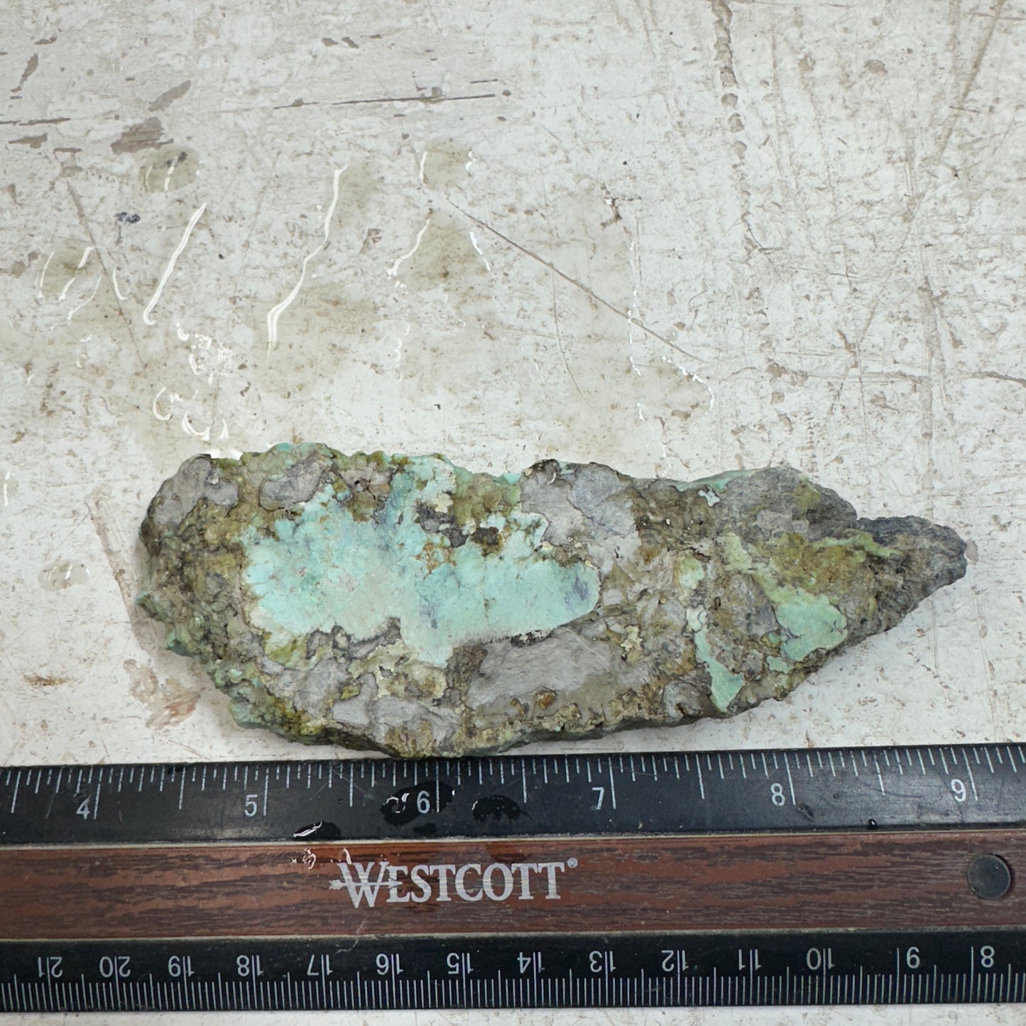 BROKEN ARROW VARISCITE Trimmed Rough Slab - 135 grams