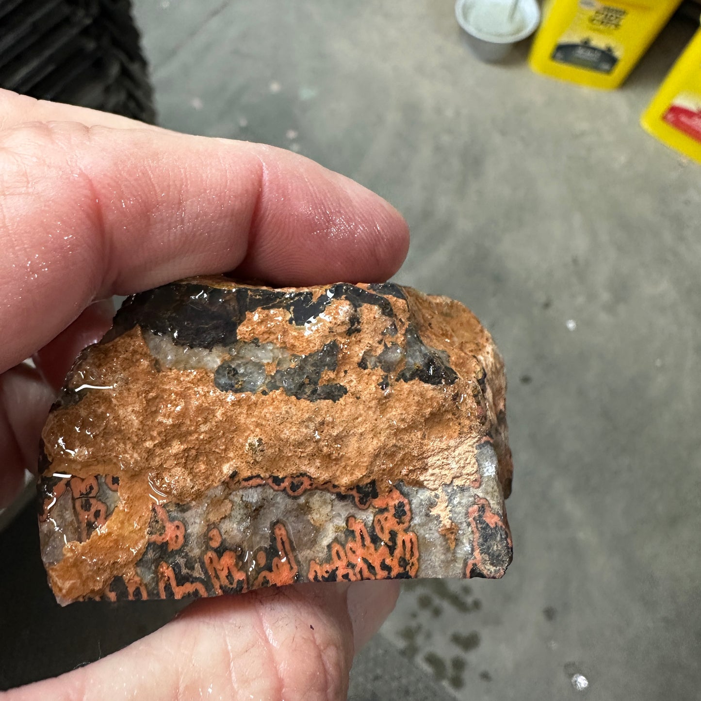 MOROCCAN SEAM AGATE Faced Rough - 0.67 Pounds