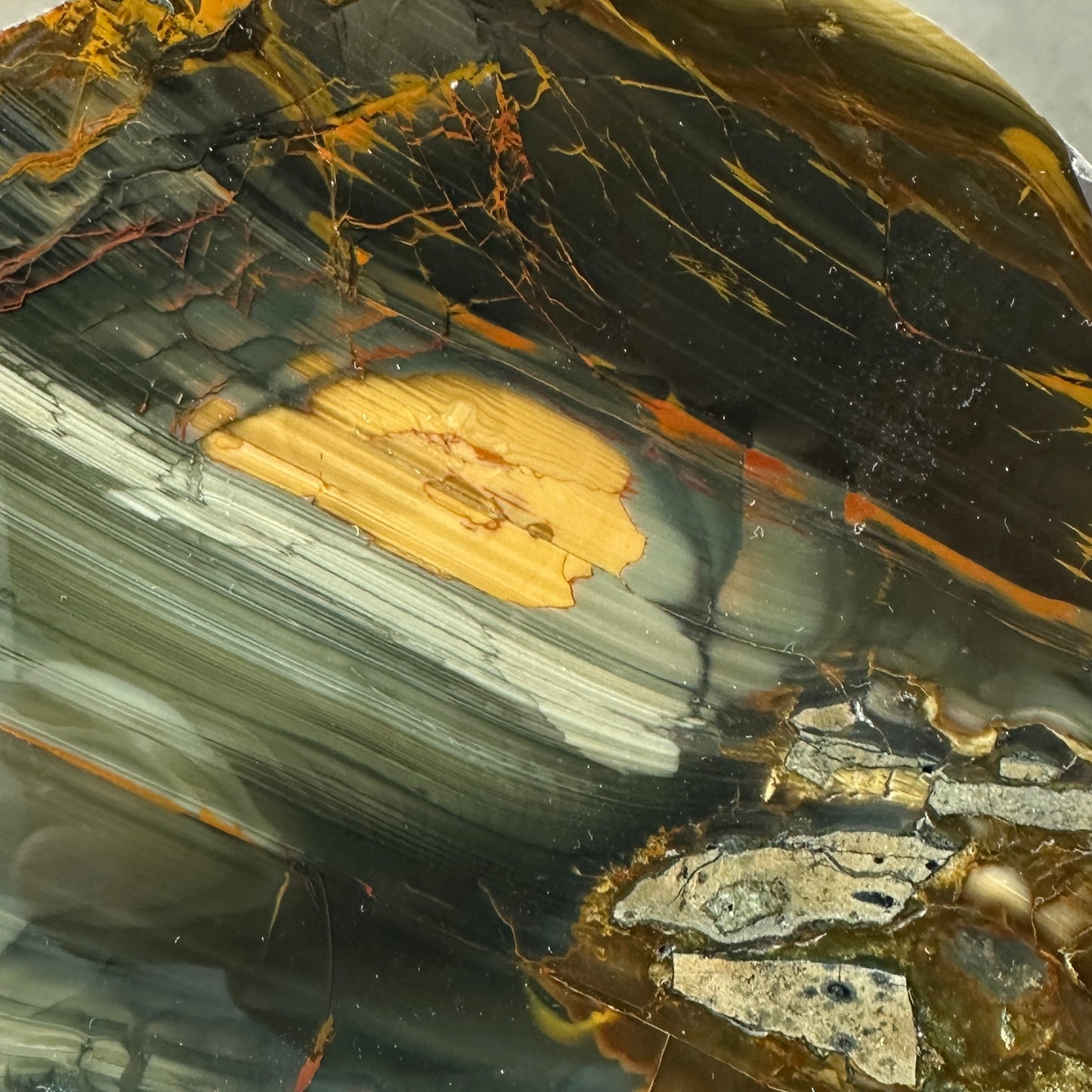 BLUE MOUNTAIN JASPER Polished Specimen Slab - 252 grams