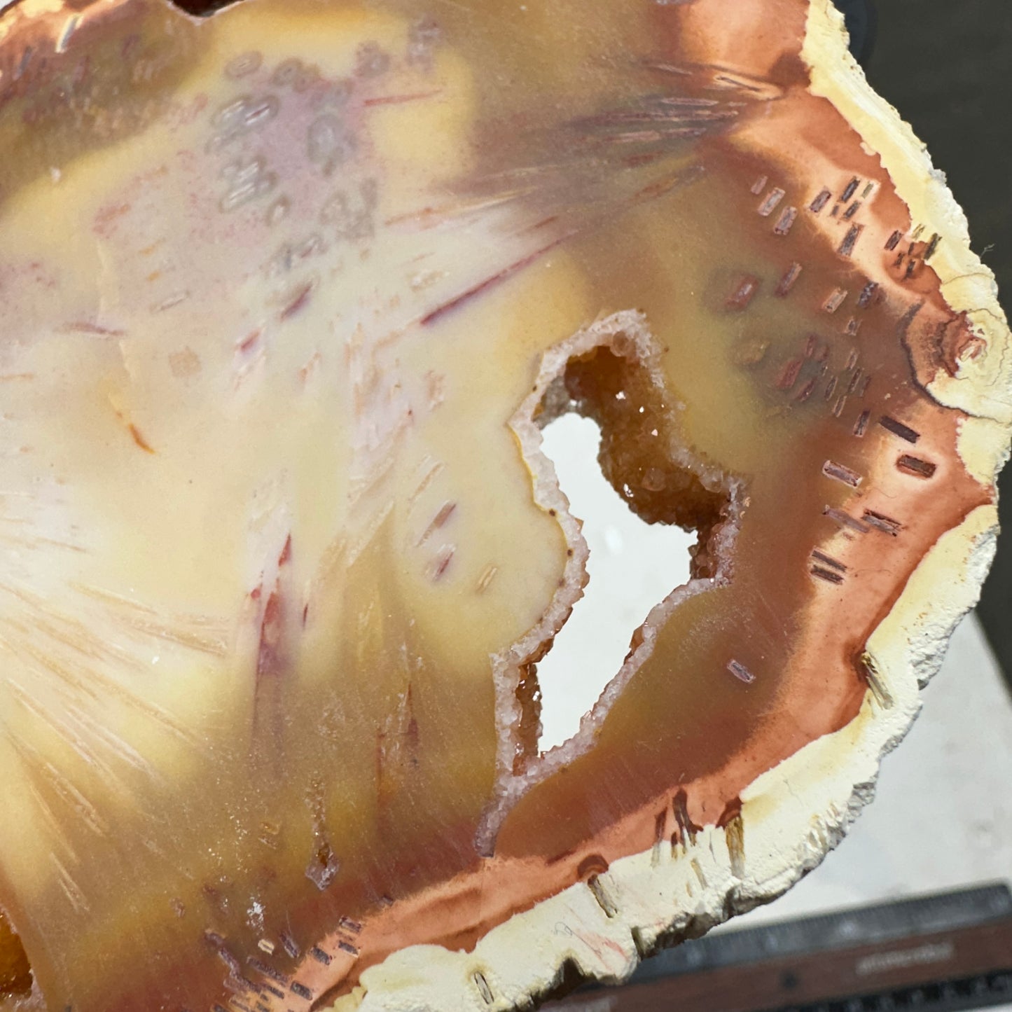 TUBE AGATE Slab - 176 grams