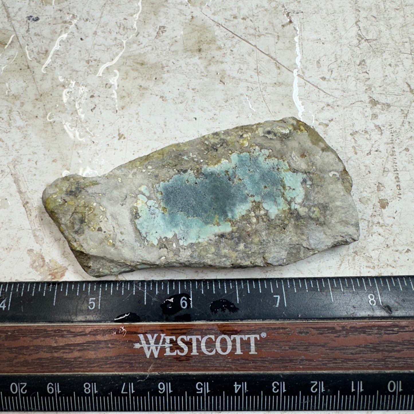 BROKEN ARROW VARISCITE Trimmed Rough Slab - 72 grams