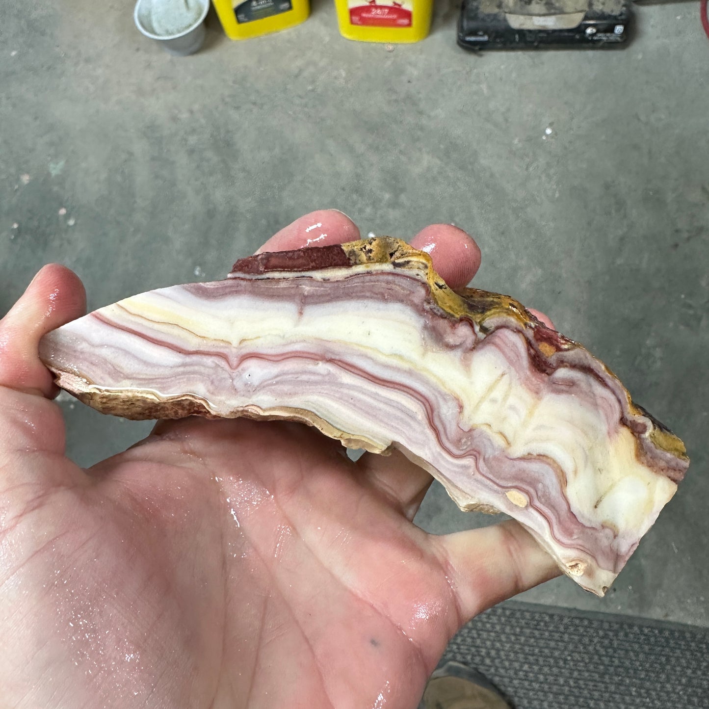 WINDY MOUNTAIN AGATE Faced Rough - 1.01 Pounds