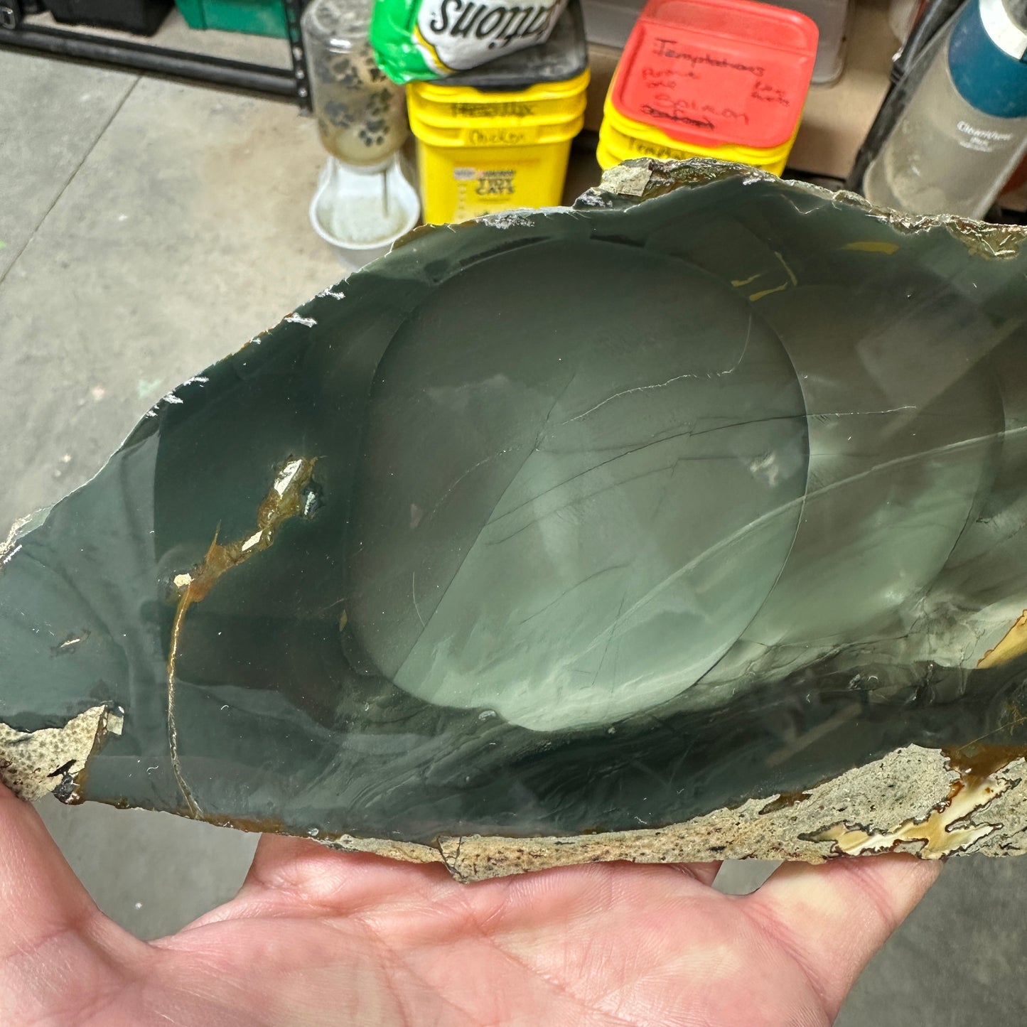 BLUE MOUNTAIN JASPER Polished Specimen Slab - 379 grams