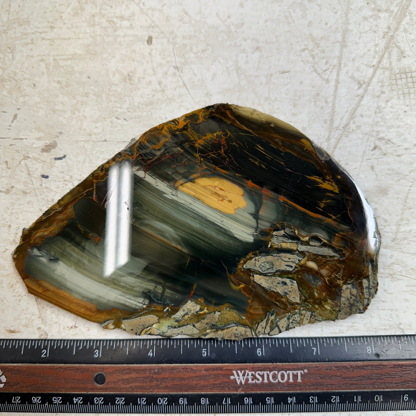 BLUE MOUNTAIN JASPER Polished Specimen Slab - 252 grams