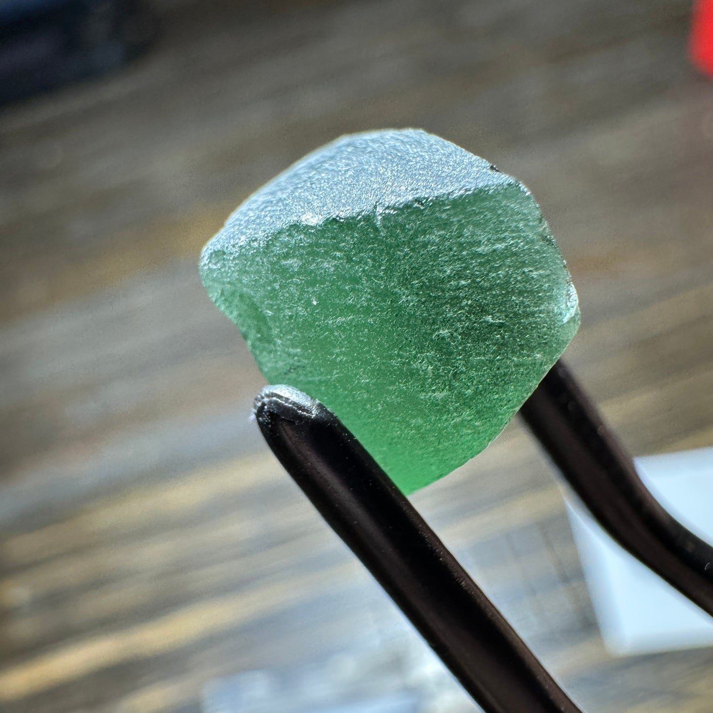 7.73ct GREEN APATITE Preformed Facet Rough