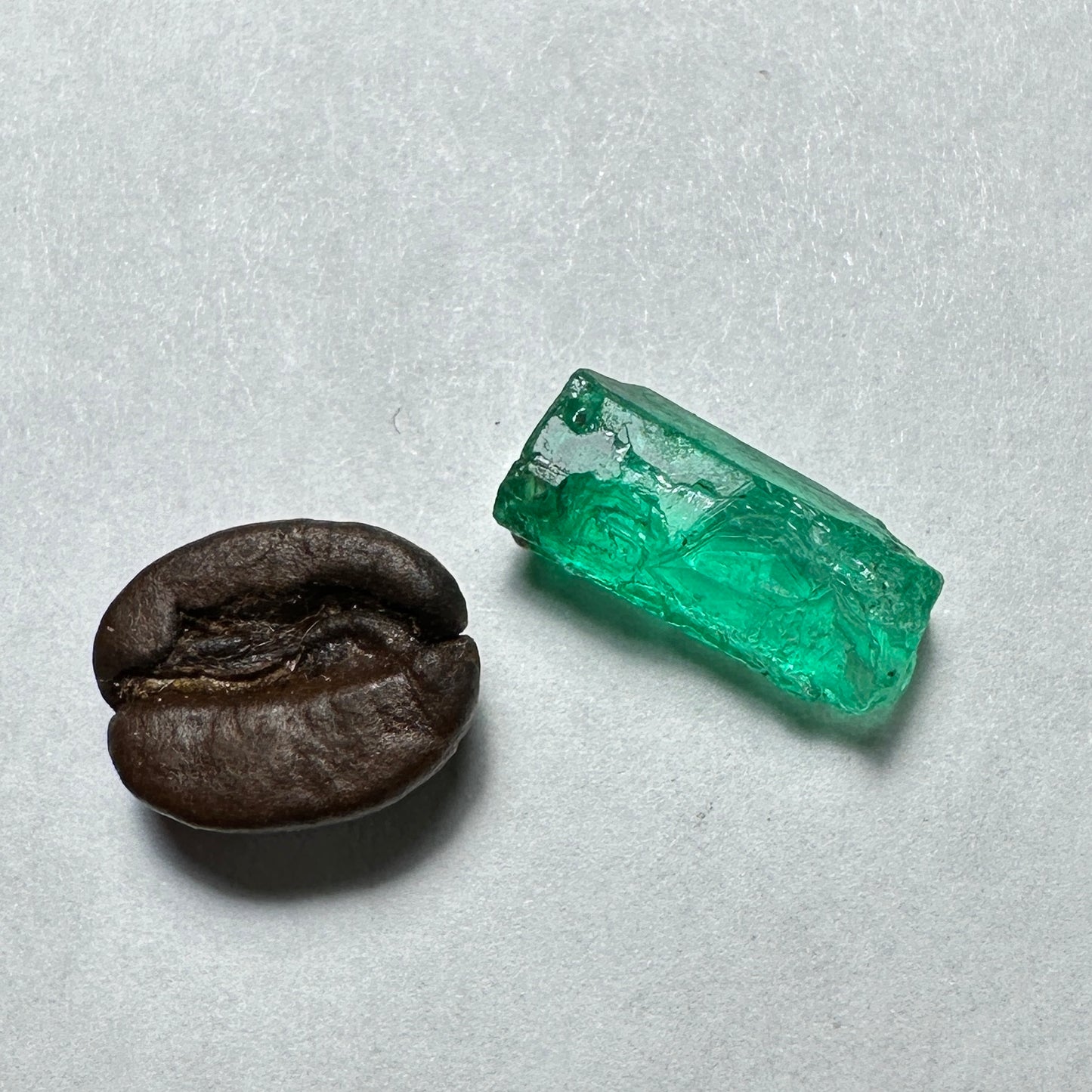 3.65ct No Oil Colombian EMERALD Facet Rough