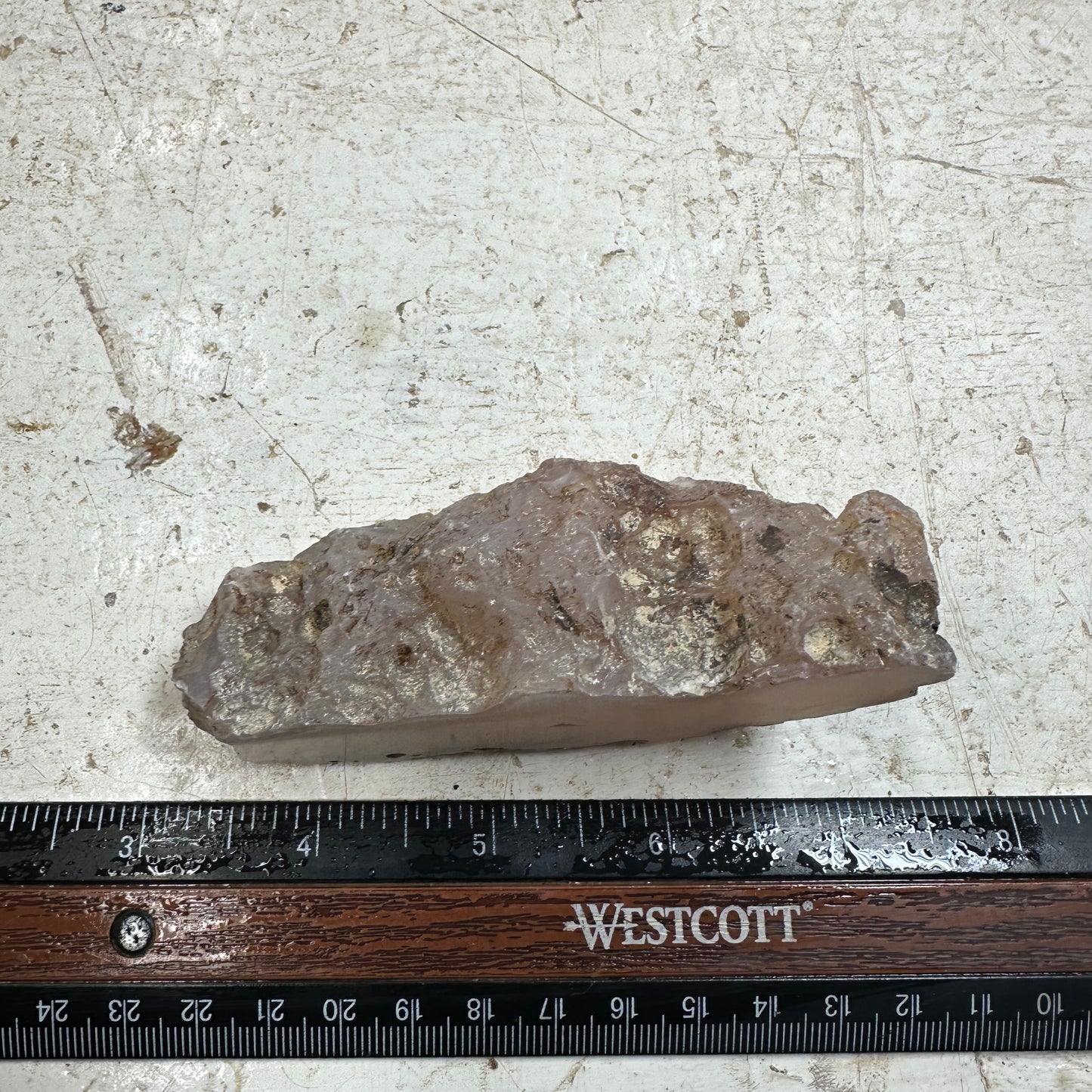 PINK AGATE Faced Rough - 0.38 pounds