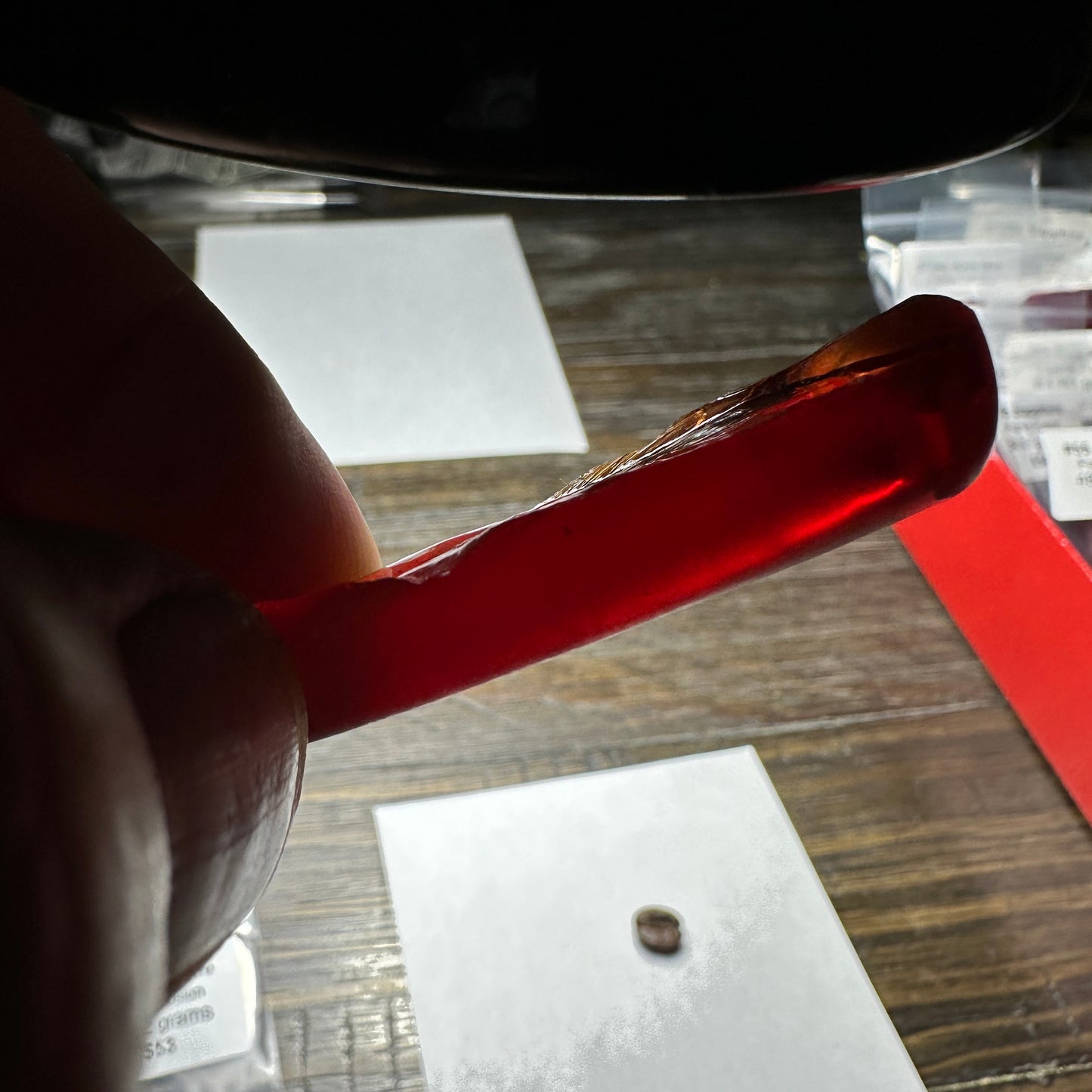 #55 FLAME FUSION LAB SAPPHIRE Facet Rough 35.42g