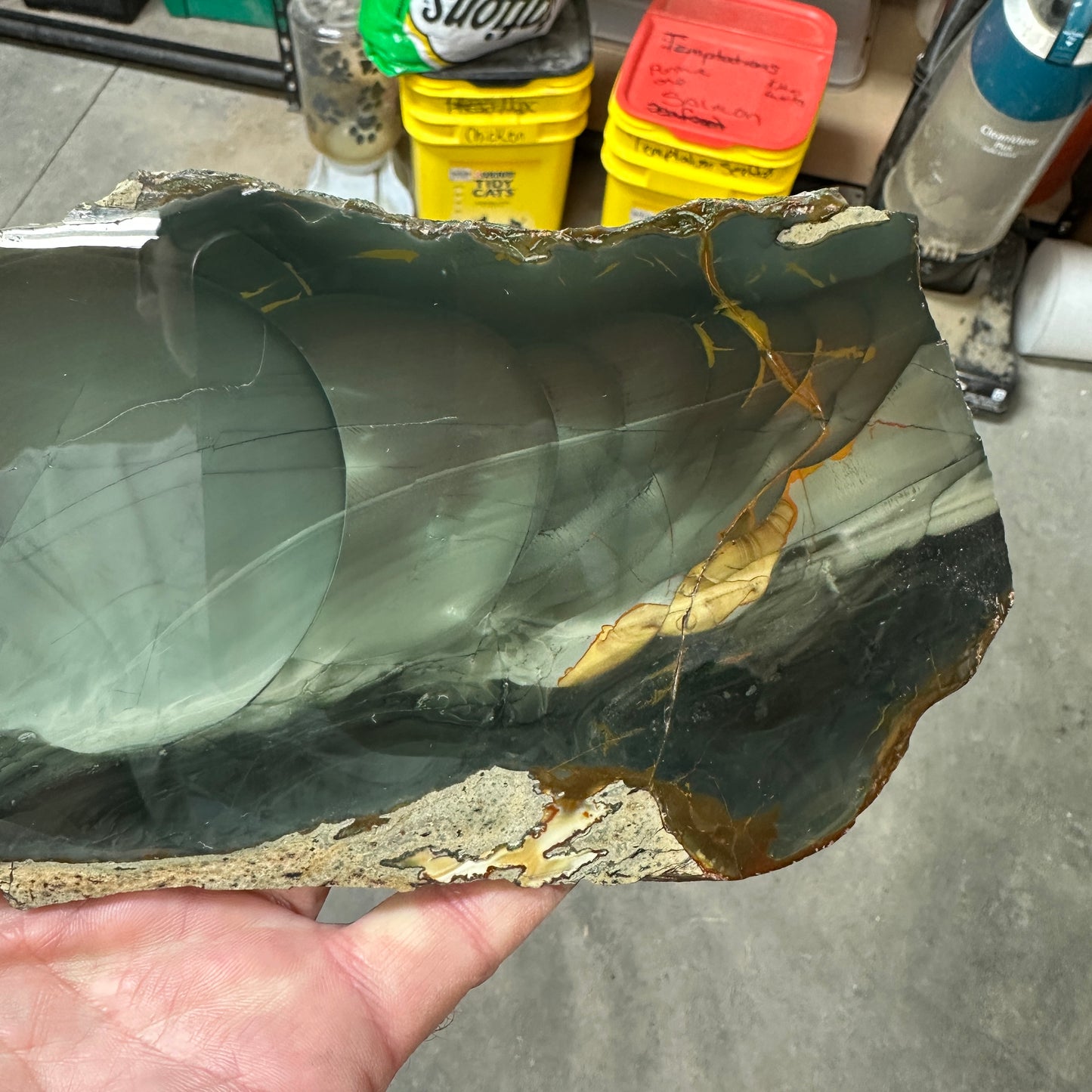 BLUE MOUNTAIN JASPER Polished Specimen Slab - 379 grams