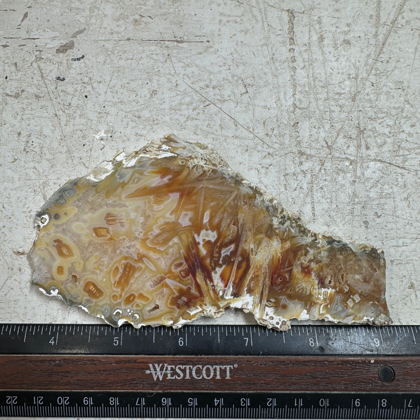 TUBE AGATE Slab - 119 grams