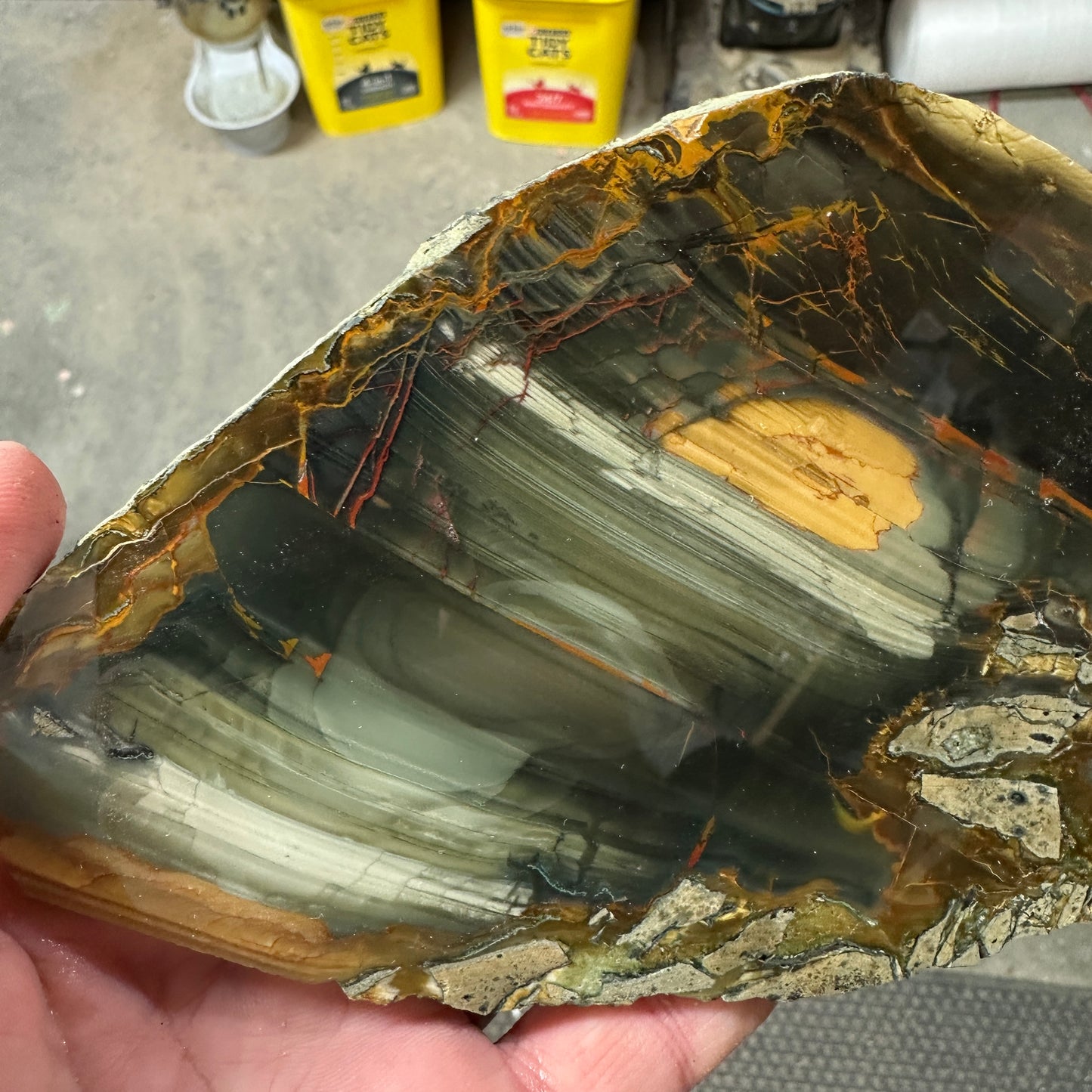 BLUE MOUNTAIN JASPER Polished Specimen Slab - 252 grams