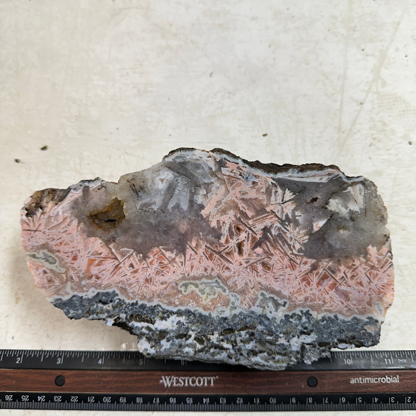 MOROCCAN STICK AGATE Faced Rough - 3.89 Pounds