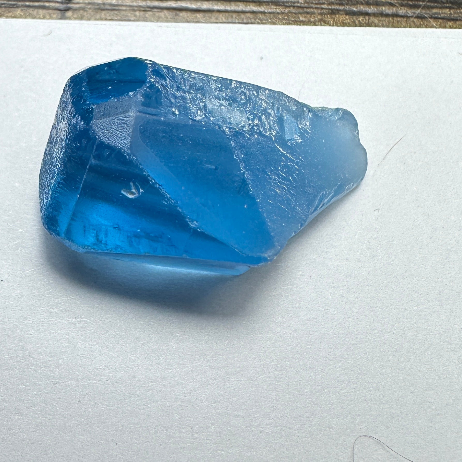 SWISS BLUE TOPAZ Facet Rough - Main Image