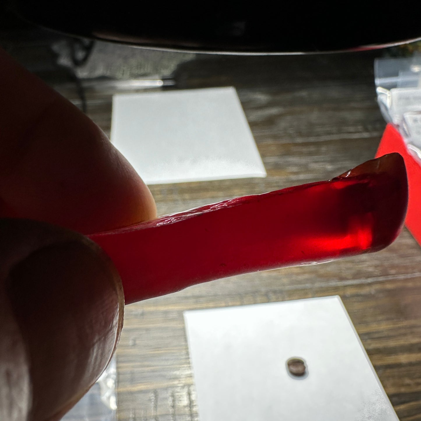 #55 FLAME FUSION LAB SAPPHIRE Facet Rough 42.91g