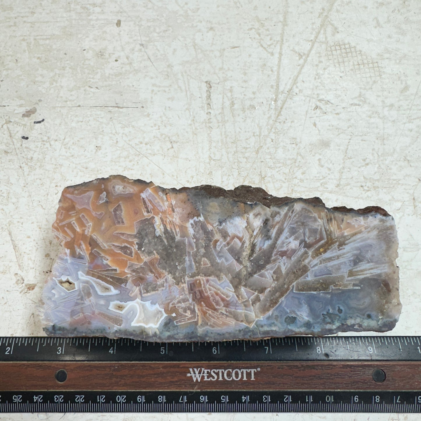 MOROCCAN STICK AGATE Faced Rough - 1.60 Pounds