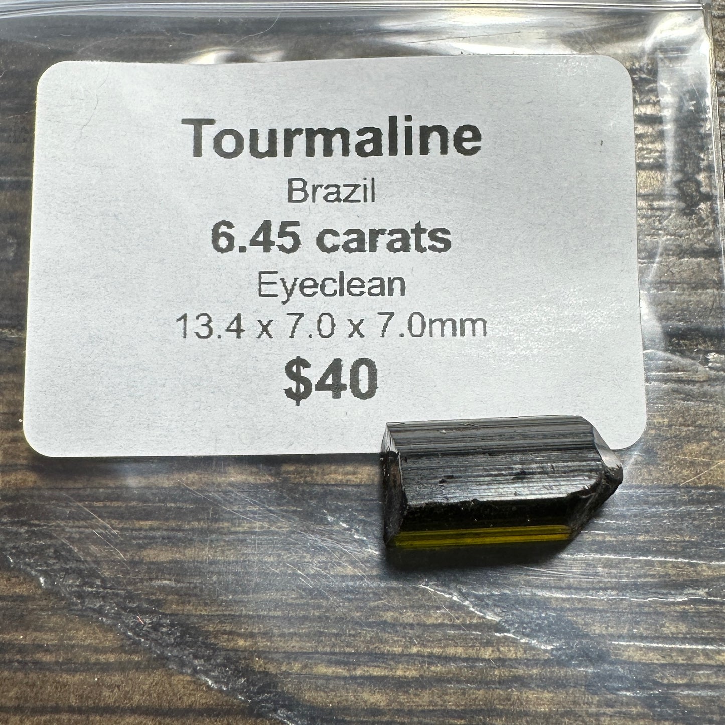 6.45 Brazilian TOURMALINE Facet Rough