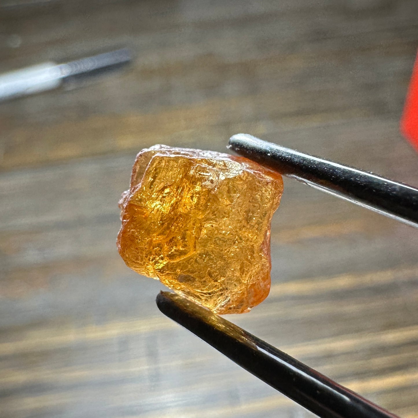 SPESSARTINE GARNET 4pcs., 4.70g Facet Rough Parcel