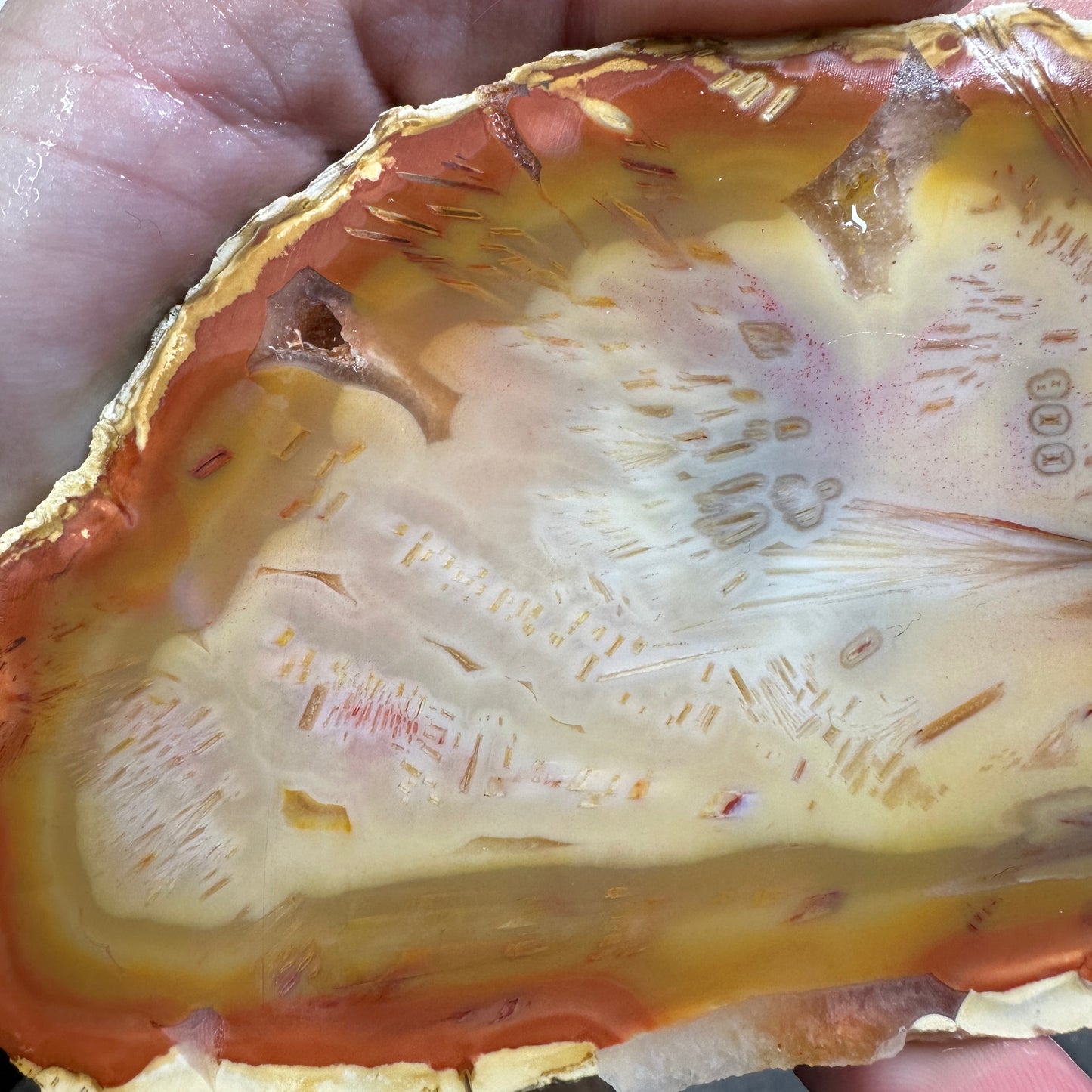 TUBE AGATE Slab - 156 grams
