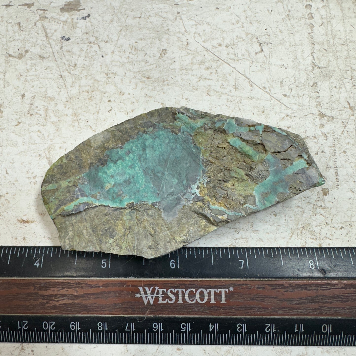 BROKEN ARROW VARISCITE Trimmed Rough Slab - 103 grams