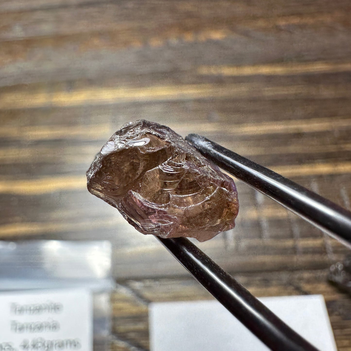 TANZANITE 3pcs., 4.43g Facet Rough Parcel