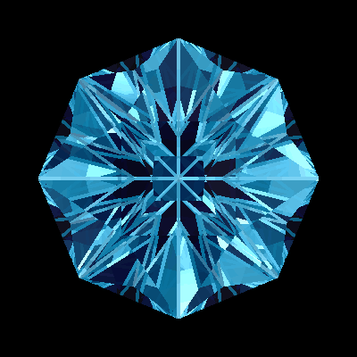 'Quad Octagon' Octagon Cut Faceting Design