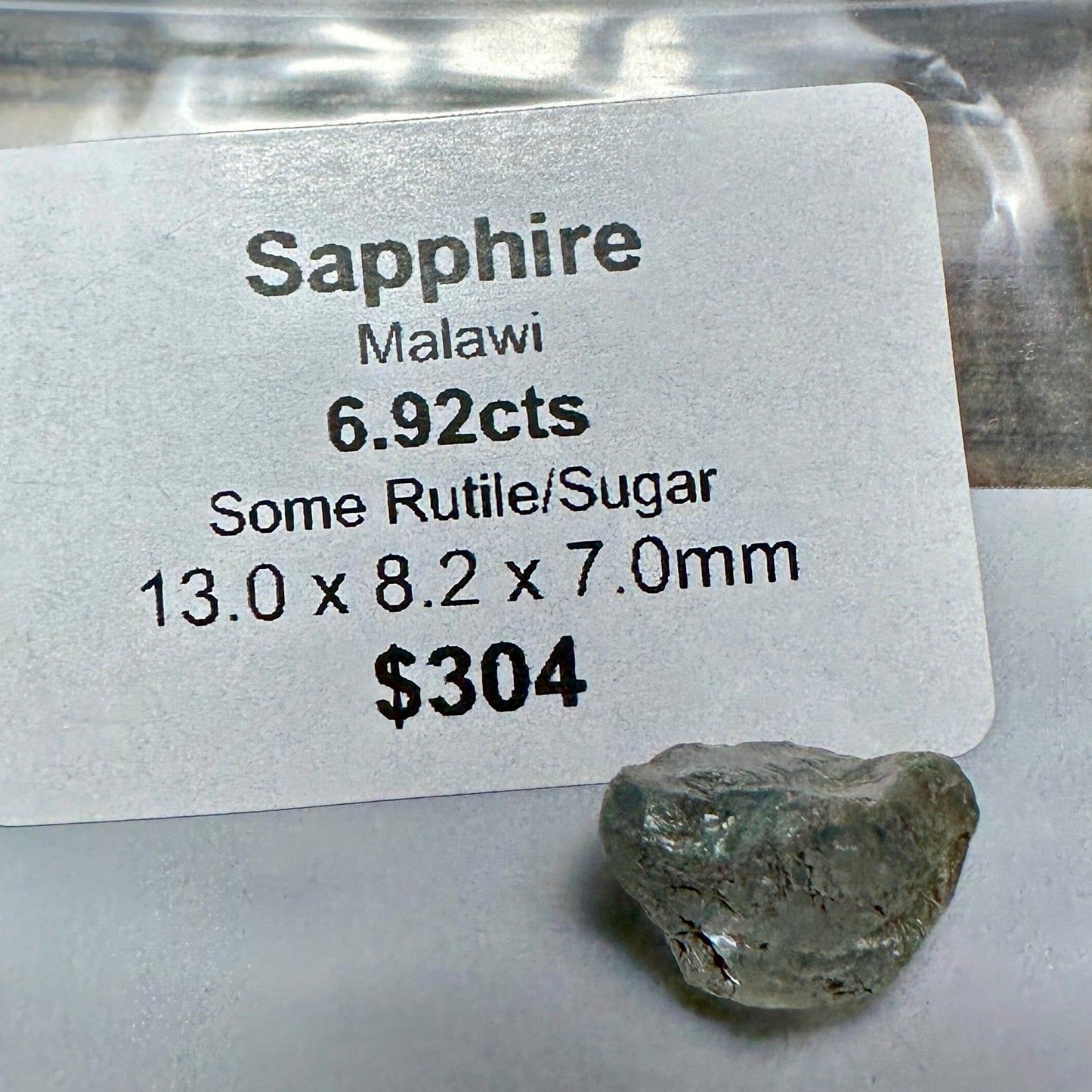 6.92ct Malawi SAPPHIRE Facet Rough