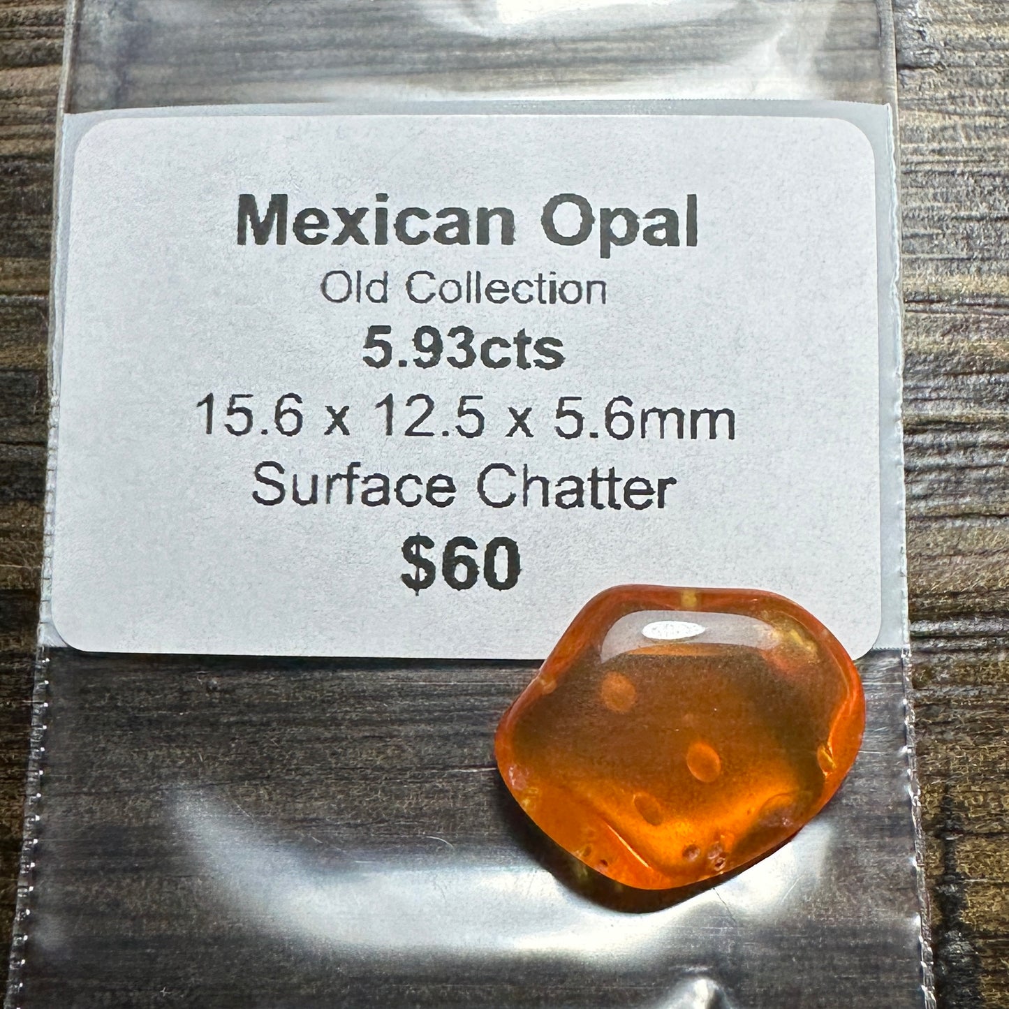 5.93ct MEXICAN OPAL Facet Rough