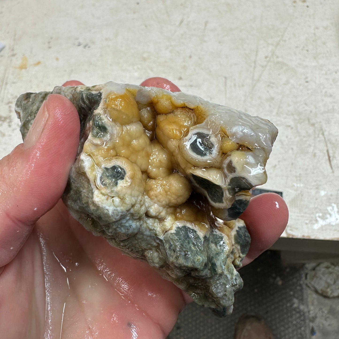 OCEAN JASPER Rough - 0.98 Pounds