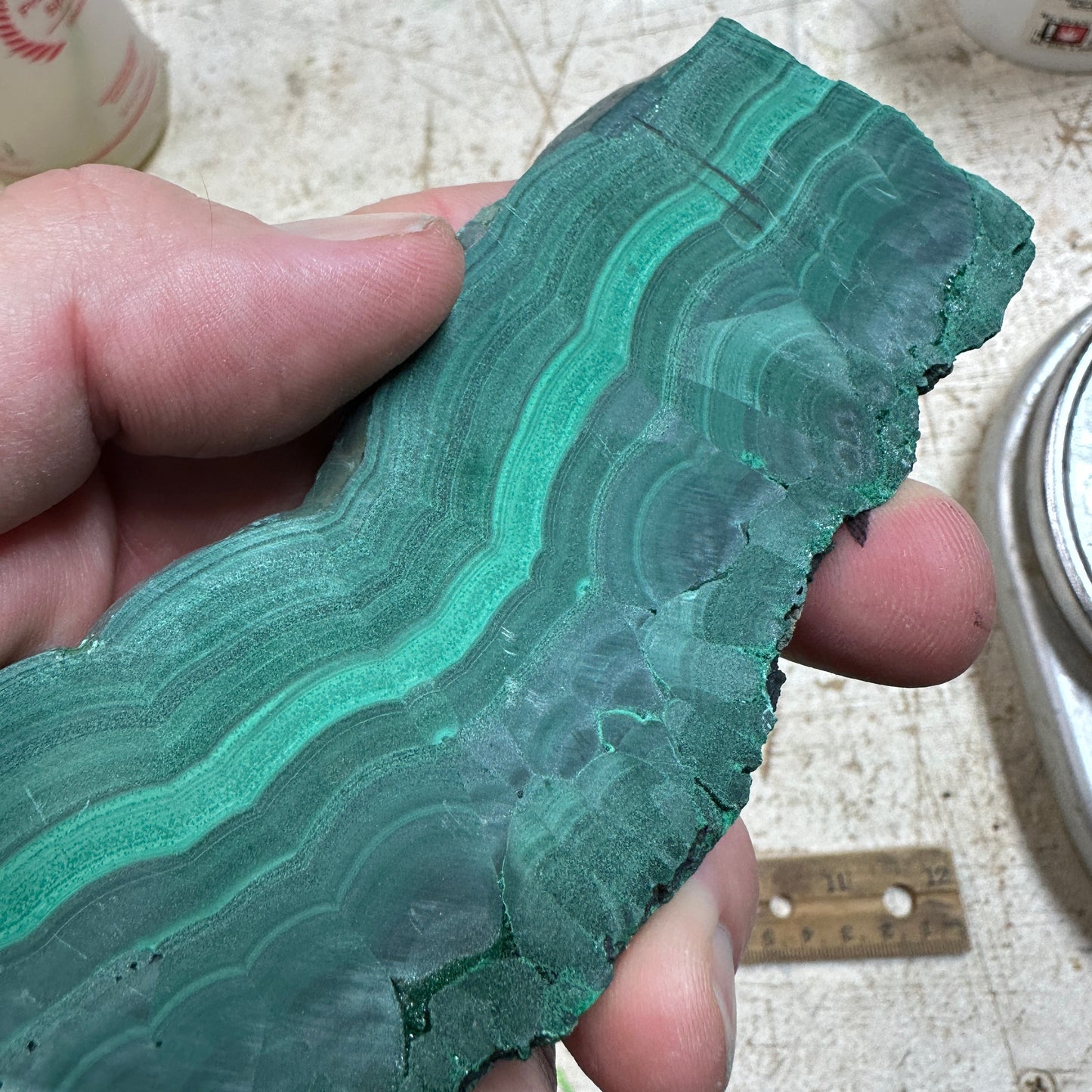 Chatoyant MALACHITE Slab - 168 grams