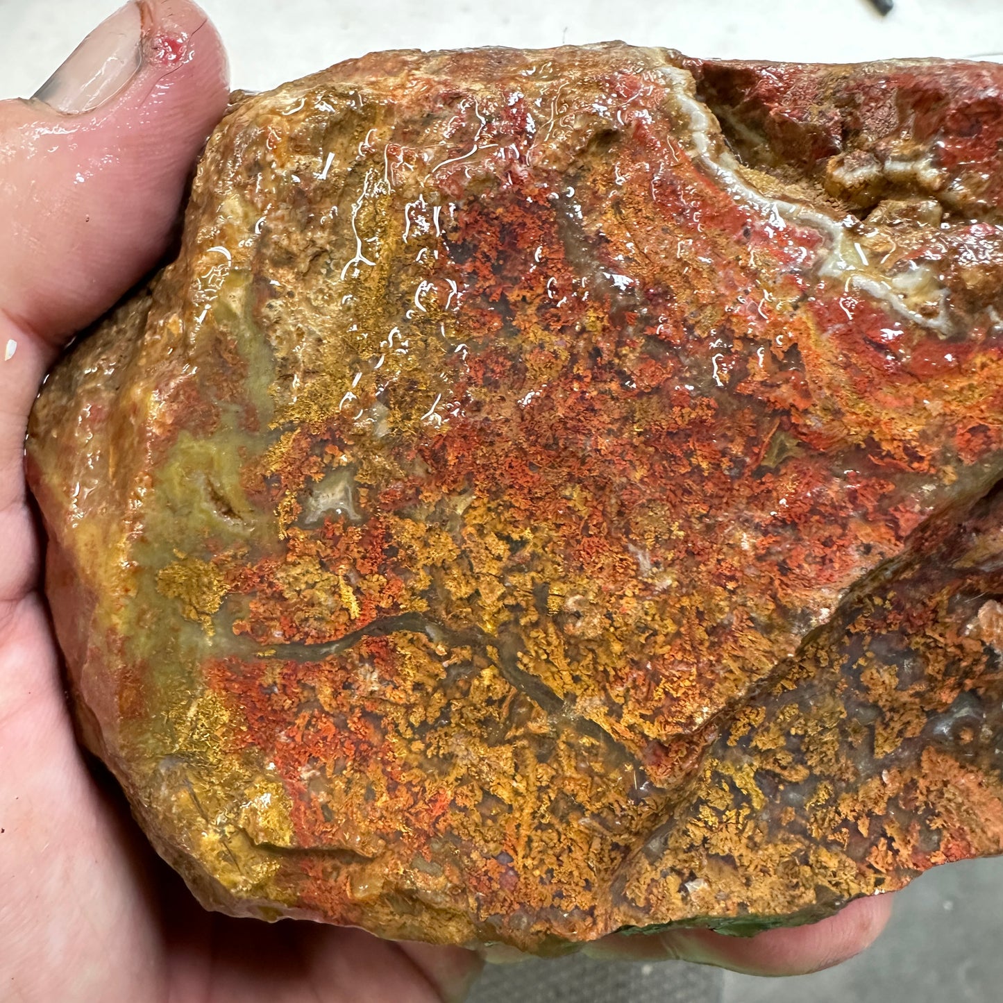 INDONESIAN MOSS AGATE Rough - 2.79 Pounds