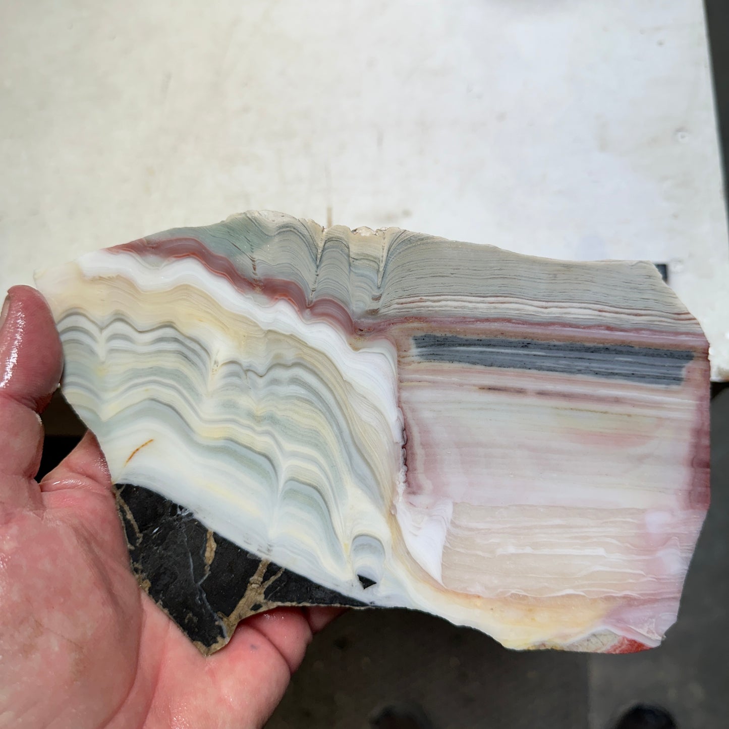 WINDY MOUNTAIN AGATE Slab - 380 grams