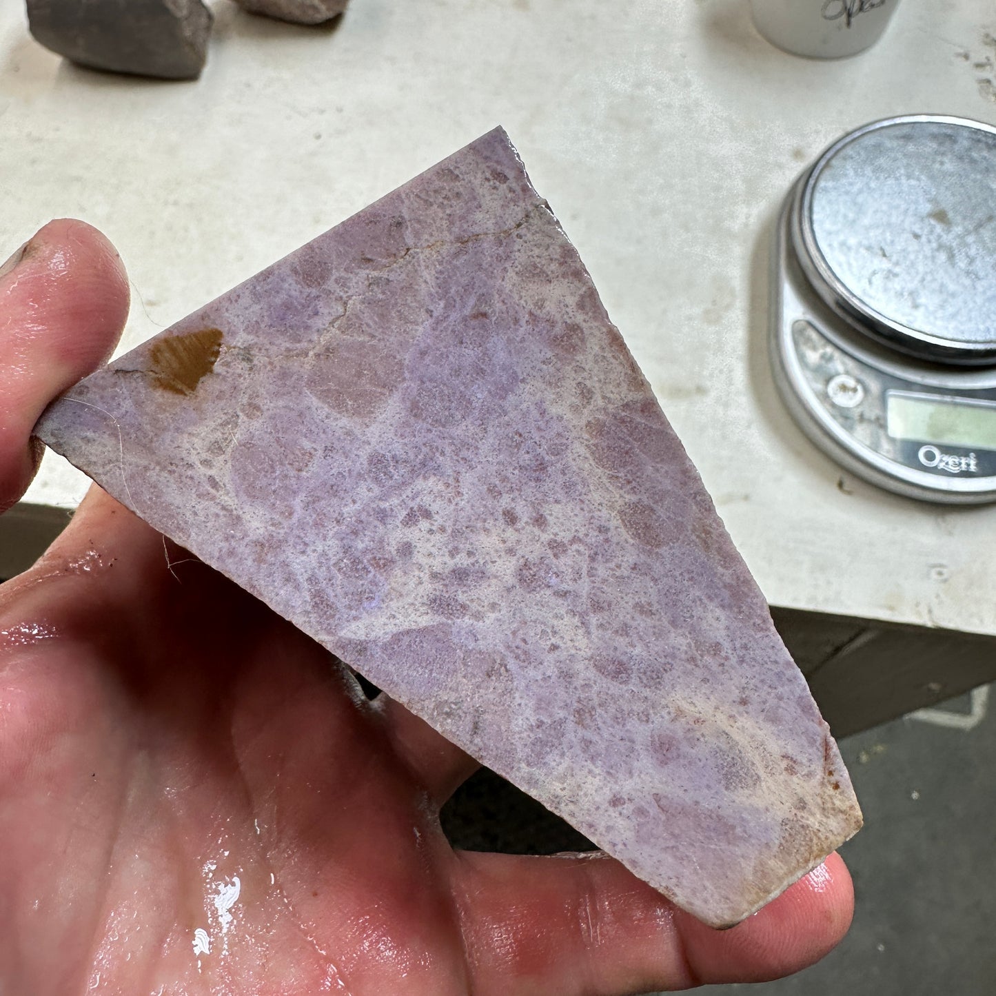 TURKISH PURPLE JADEITE Faced Rough - 1.65 Pounds