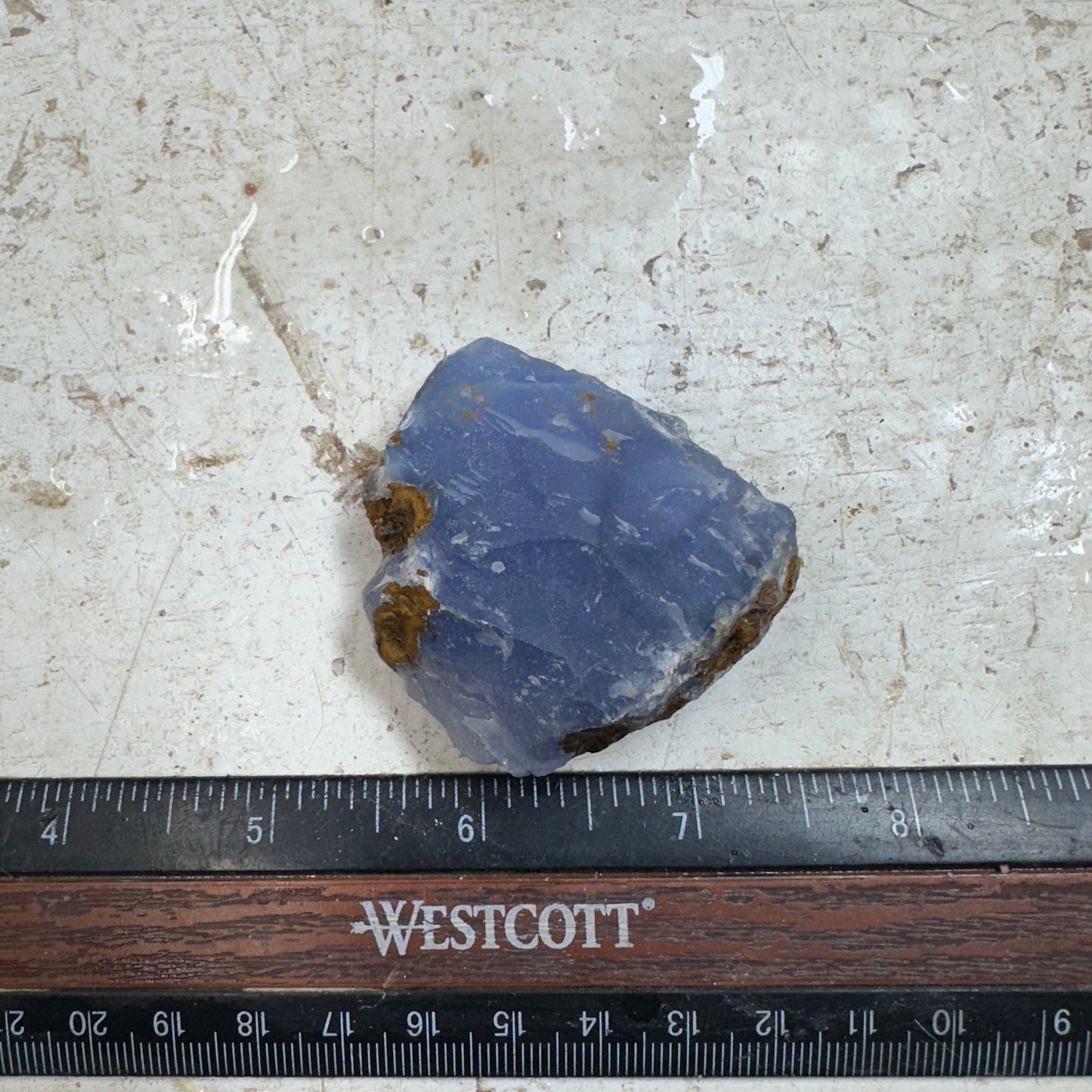 Ethiopian BLUE AGATE Rough - 67.1 grams