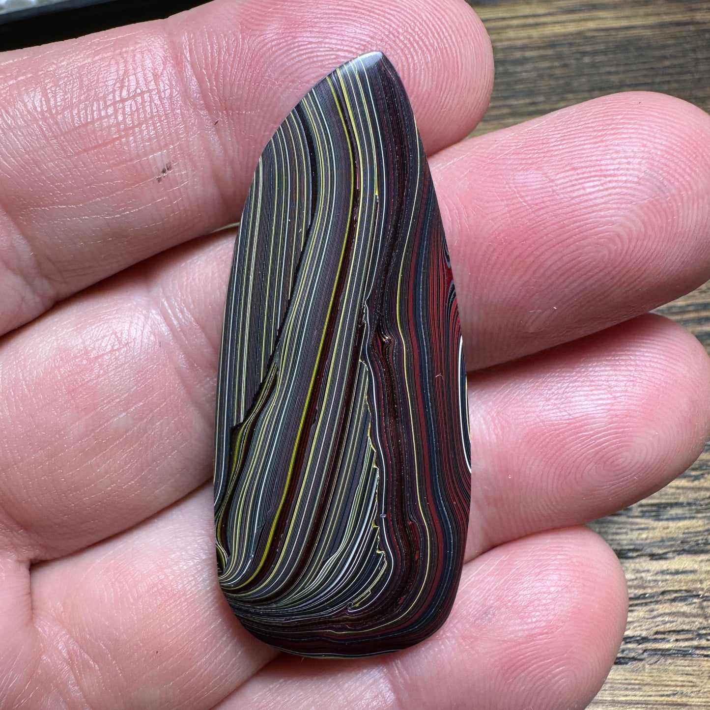 Corvette Fordite cabochon